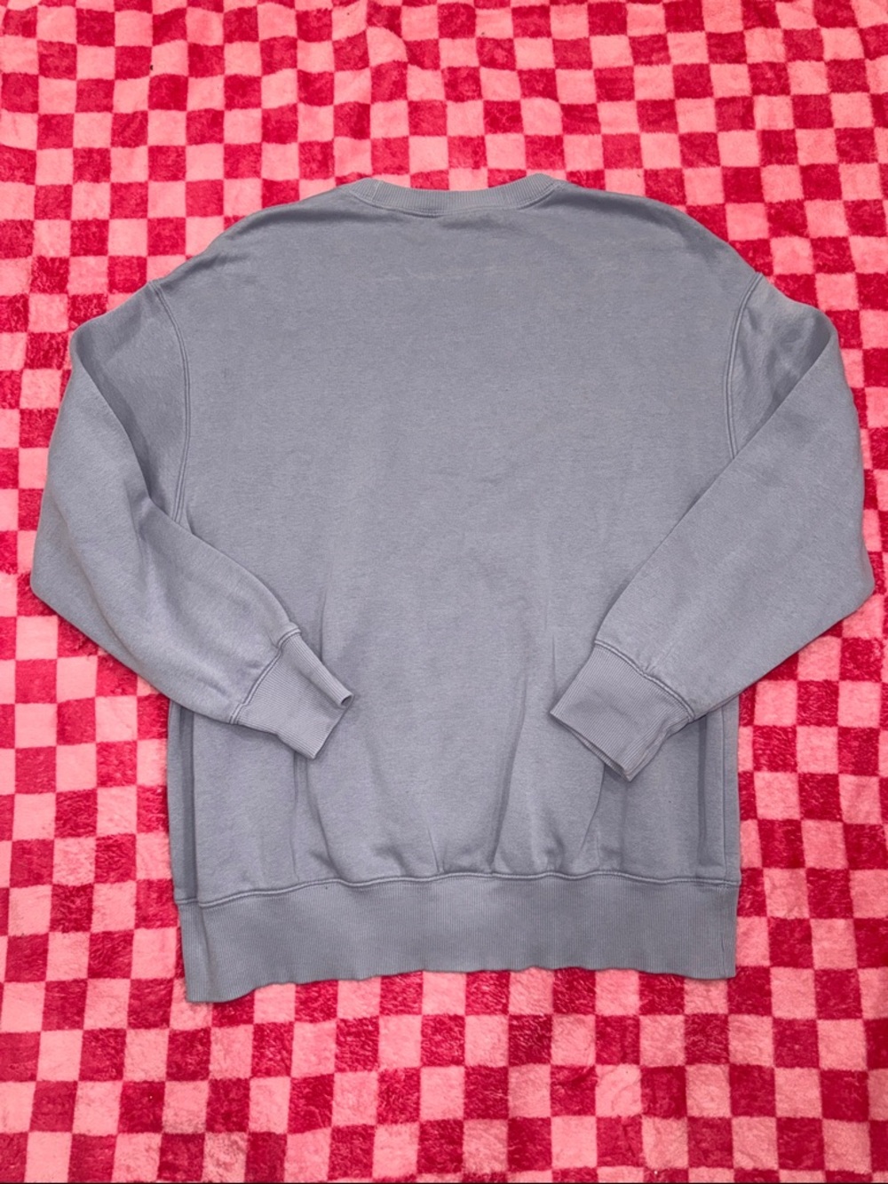 Nike Lavender Grey Crewneck Sweatshirt with White Swoosh - Picture 5 of 5